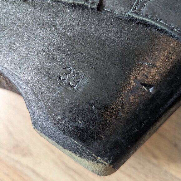 No. 6 Store Leather Clog Boots | Handmade Classic | Black - Picture 9 of 13